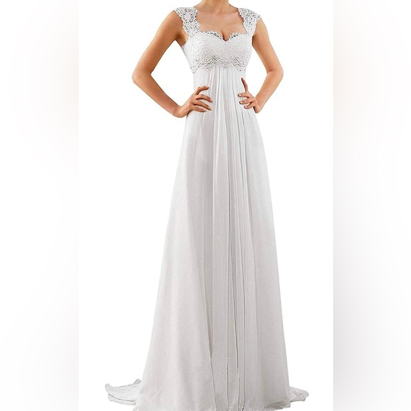 Wedding Dresses for Bride 2023 Sleeveless Lace - Picture 1 of 8